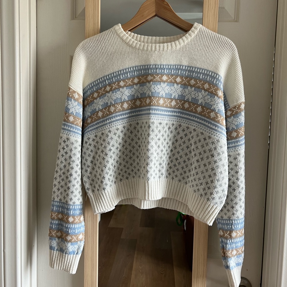 Retro-Style Knitted Sweater